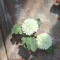 2 Heads/Branch Artificial Flowers Chrysanthemum Flower Ball Bud Fake Flower Branch Home Decor For Wedding Home Vases Decoration