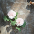 2 Heads/Branch Artificial Flowers Chrysanthemum Flower Ball Bud Fake Flower Branch Home Decor For Wedding Home Vases Decoration