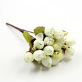 15Heads/Bouquet DIY Artificial Silk Small Bud Roses Bract Simulation Branch Flowers For Home Wedding Party Vases Decorations