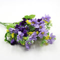1 Bouquet 7 Branch 28 Heads Colorful DIY Silk Daisy Artificial Flowers Wedding Flower Bouquet Home Room Table Vase Decorations