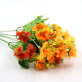 1 Bouquet 7 Branch 28 Heads Colorful DIY Silk Daisy Artificial Flowers Wedding Flower Bouquet Home Room Table Vase Decorations
