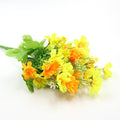 1 Bouquet 7 Branch 28 Heads Colorful DIY Silk Daisy Artificial Flowers Wedding Flower Bouquet Home Room Table Vase Decorations