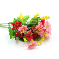 1 Bouquet 7 Branch 28 Heads Colorful DIY Silk Daisy Artificial Flowers Wedding Flower Bouquet Home Room Table Vase Decorations